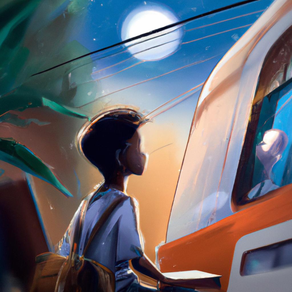 Imagem de capa do post "Sonhar com Viagem para o Exterior: Descubra seu Significado!" com um desenho digital