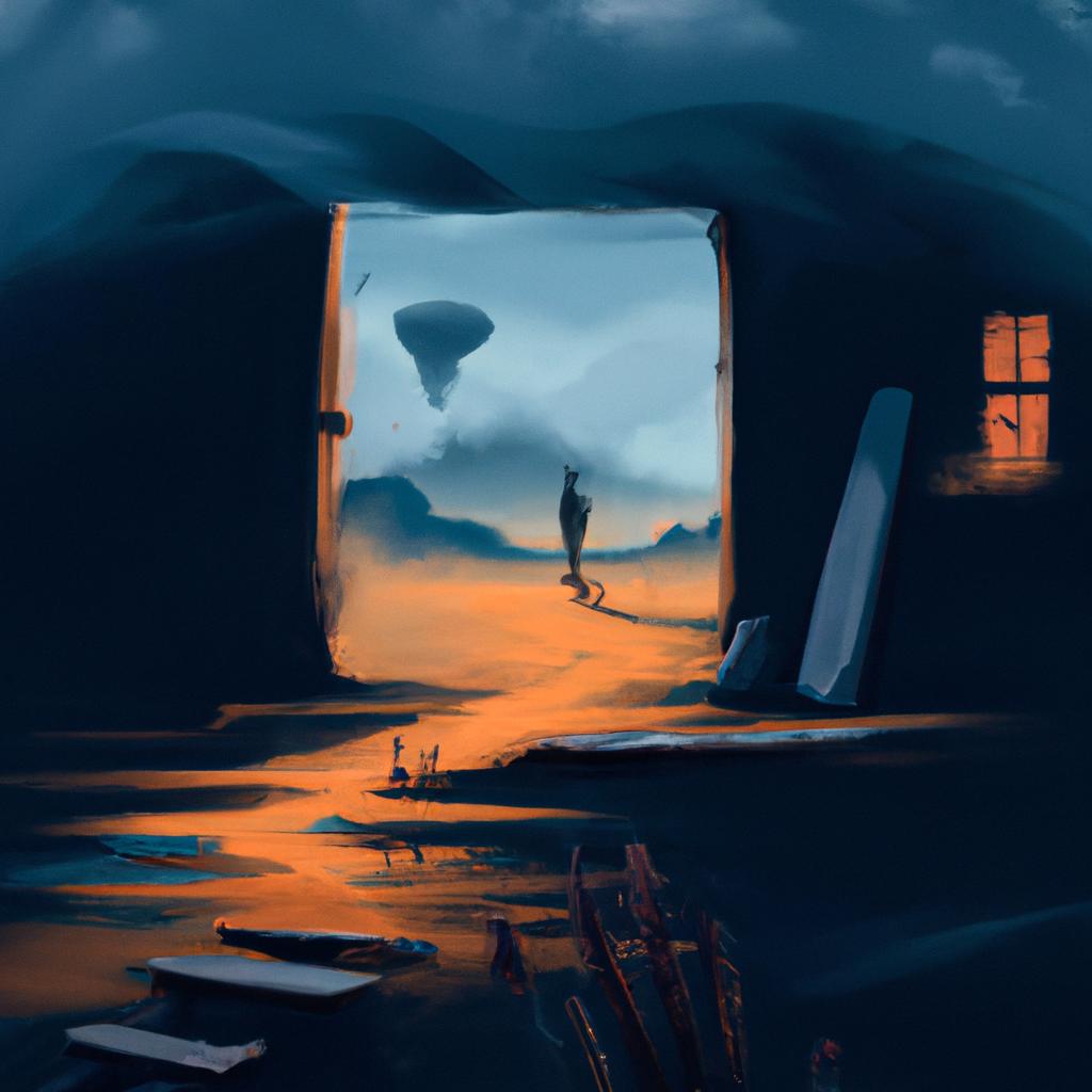 Imagem de capa do post "Descubra o Significado de Sonhar com Visita Surpresa!" com um desenho digital