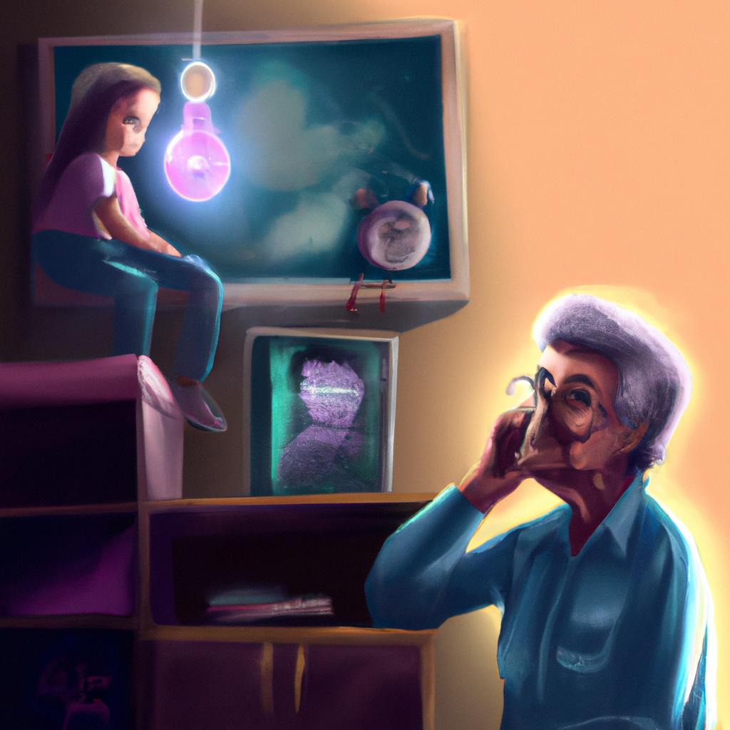 Imagem de capa do post "Sonhar Conversando com o Avô que já Morreu: Descubra o Significado!" com um desenho digital