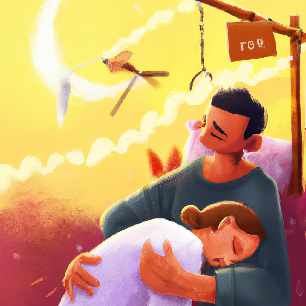 Imagem de capa do post "Sonhar que Briga com a Esposa: O Que Significa?" com um desenho digital
