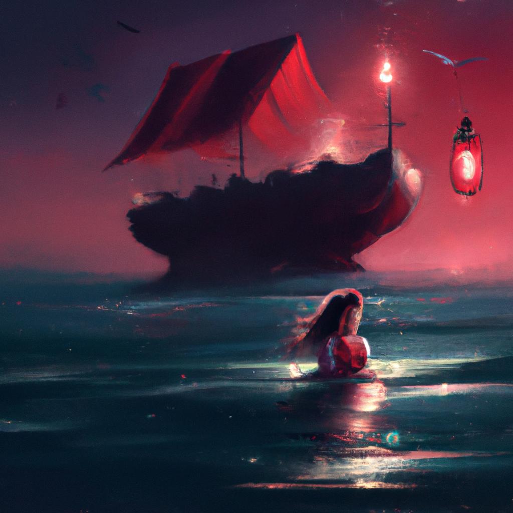 Imagem de capa do post "Sonhei com Mar: Descubra o Significado Oculto dos Seus Sonhos!" com um desenho digital