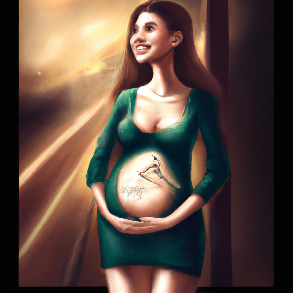 Imagem de capa do post "Descubra o Significado do Seu Sonho: Teste Gravidez Positivo e Estava Grávida" com um desenho digital