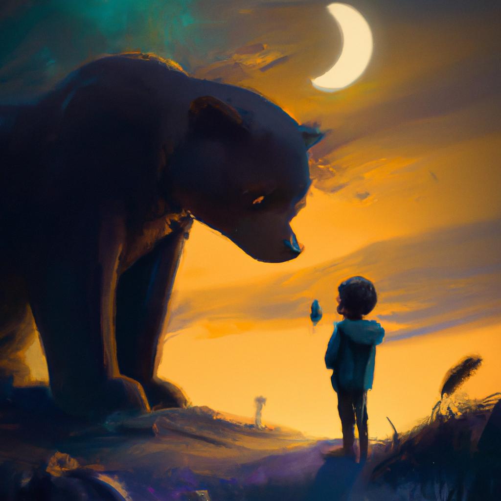 Imagem de capa do post "Sonhei Com Urso? Veja o Significado dos Sonhos Aqui!" com um desenho digital