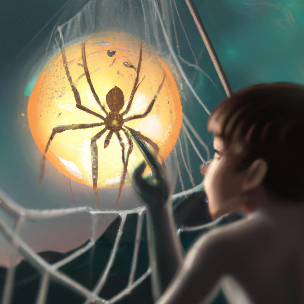 Imagem de capa do post "Sonho com Aranha Caranguejeira: Descubra o Significado"! com um desenho digital