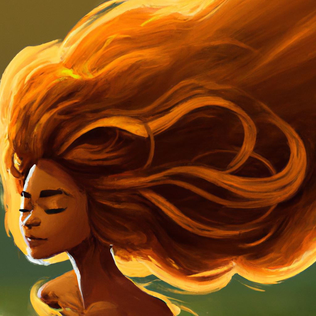 Imagem de capa do post "Descubra o Significado de 'Sonho com Cabelo Grande'!" com um desenho digital