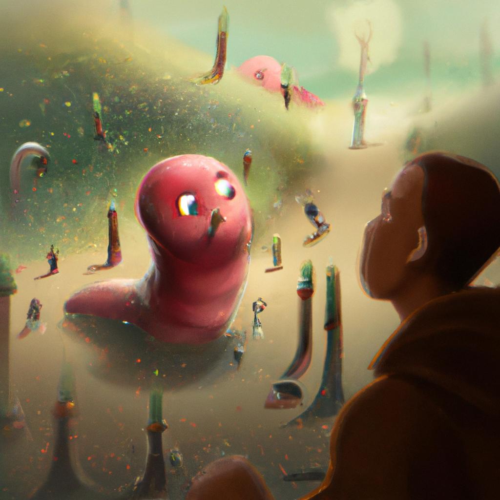 Imagem de capa do post Descubra o Significado de Sonho com Minhoca! com um desenho digital