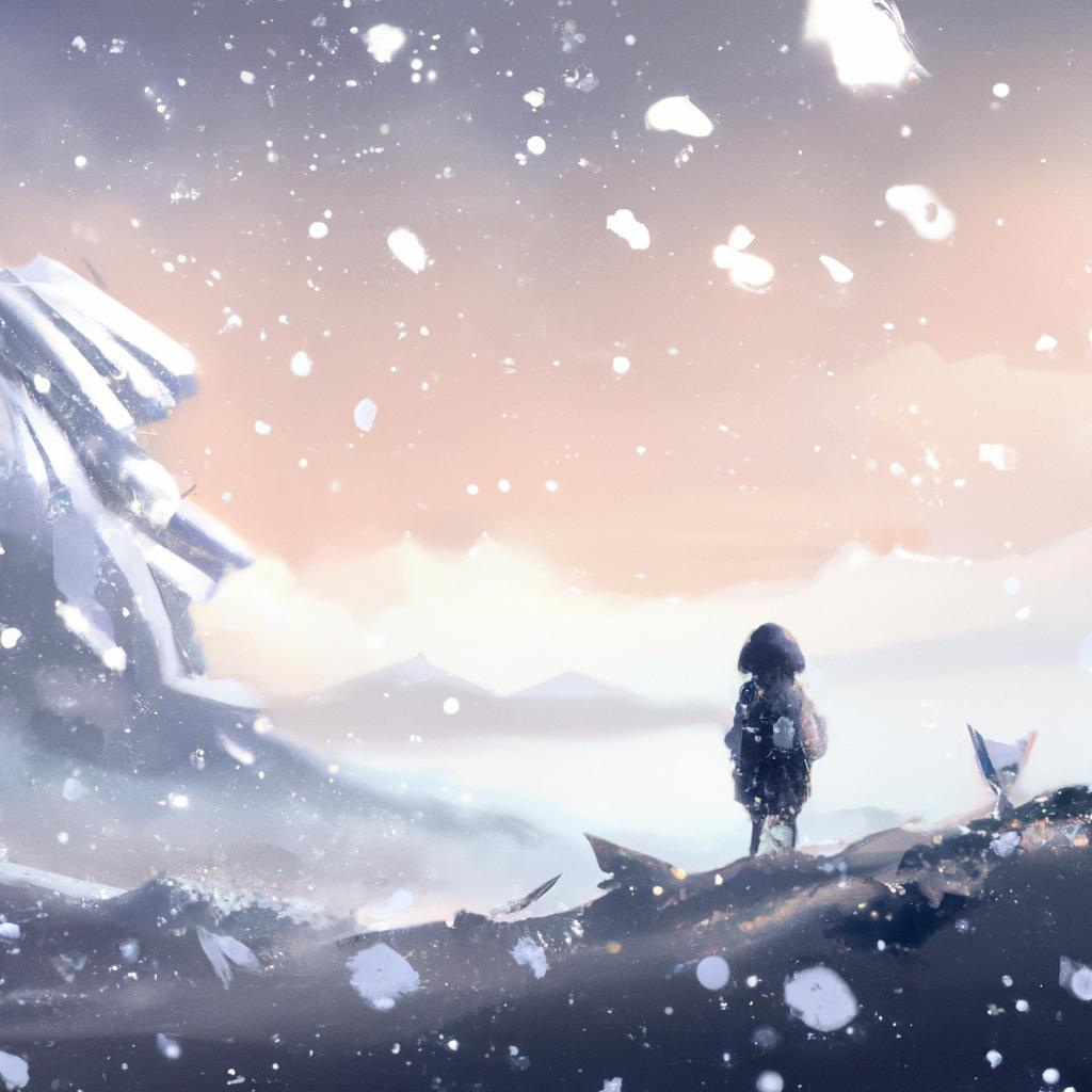 Imagem de capa do post "Sonho com Neve: Entenda o Significado Místico!" com um desenho digital