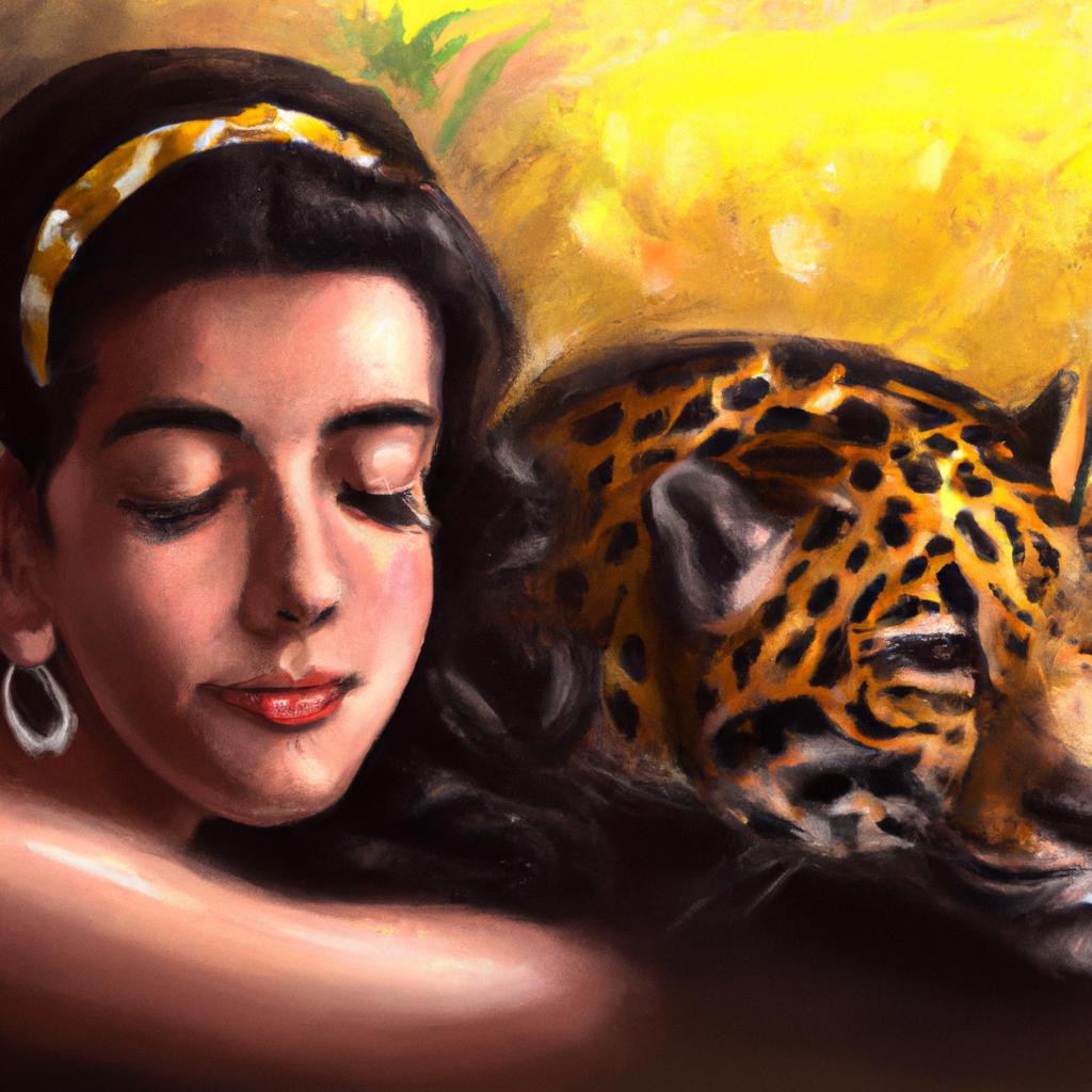 Imagem de capa do post "Descubra o Significado do Seu Sonho com Onça Pintada!" com um desenho digital