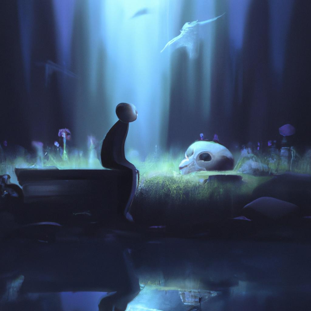 Imagem de capa do post "Descubra o Significado de Sonhar com Quem Já Morreu!" com um desenho digital