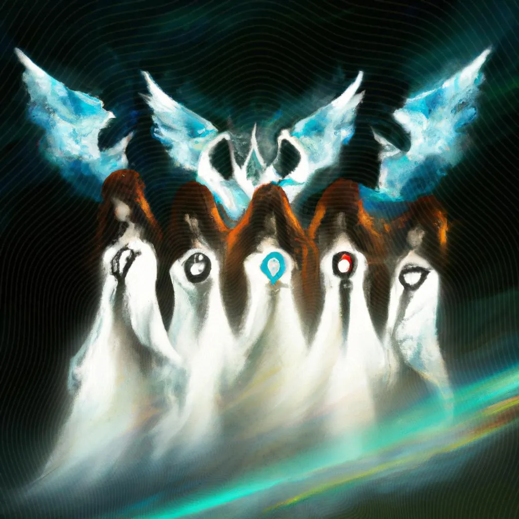 um esboço artístico sobre 7 espiritos de deus
