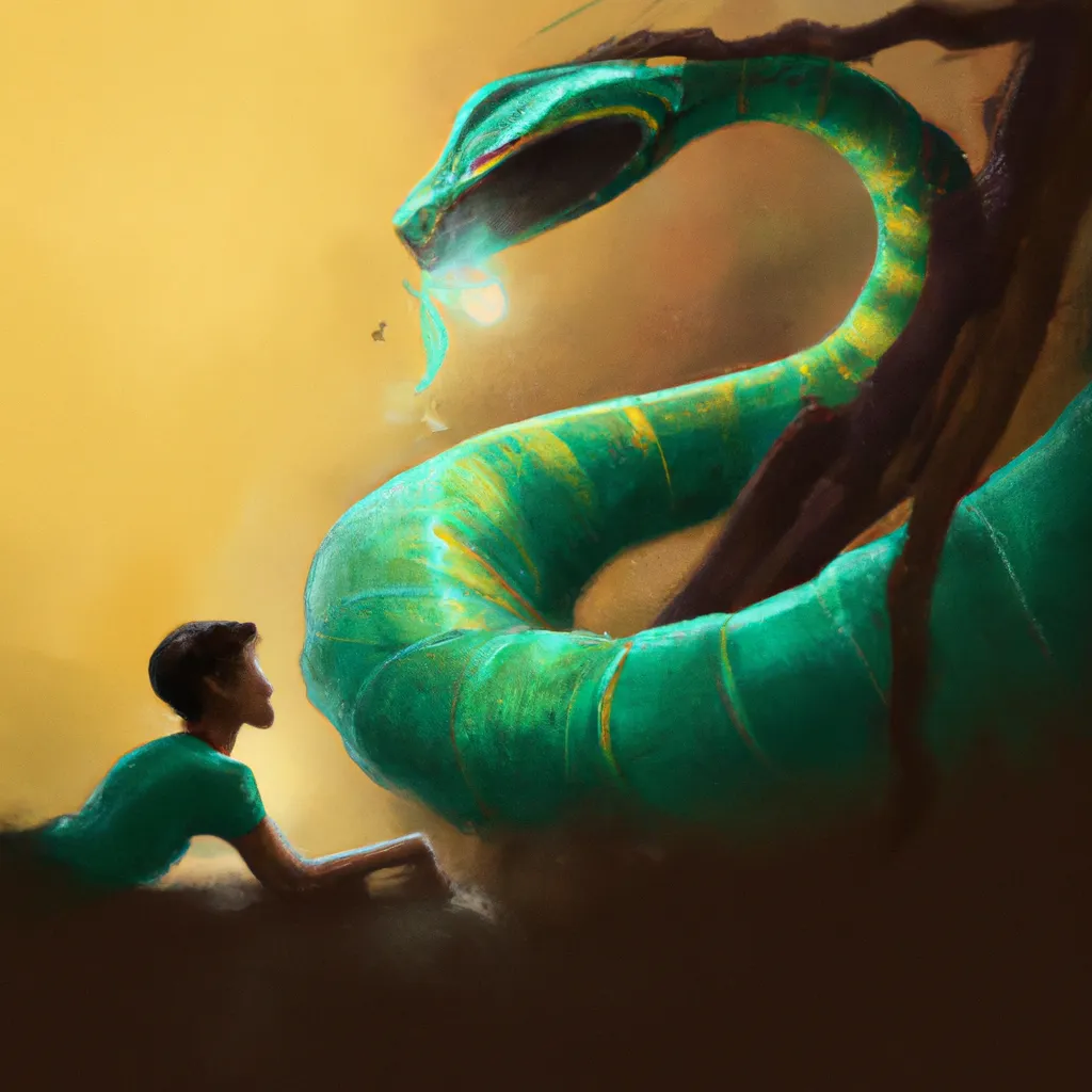 Fotos o que significa sonhar com cobra grande verde