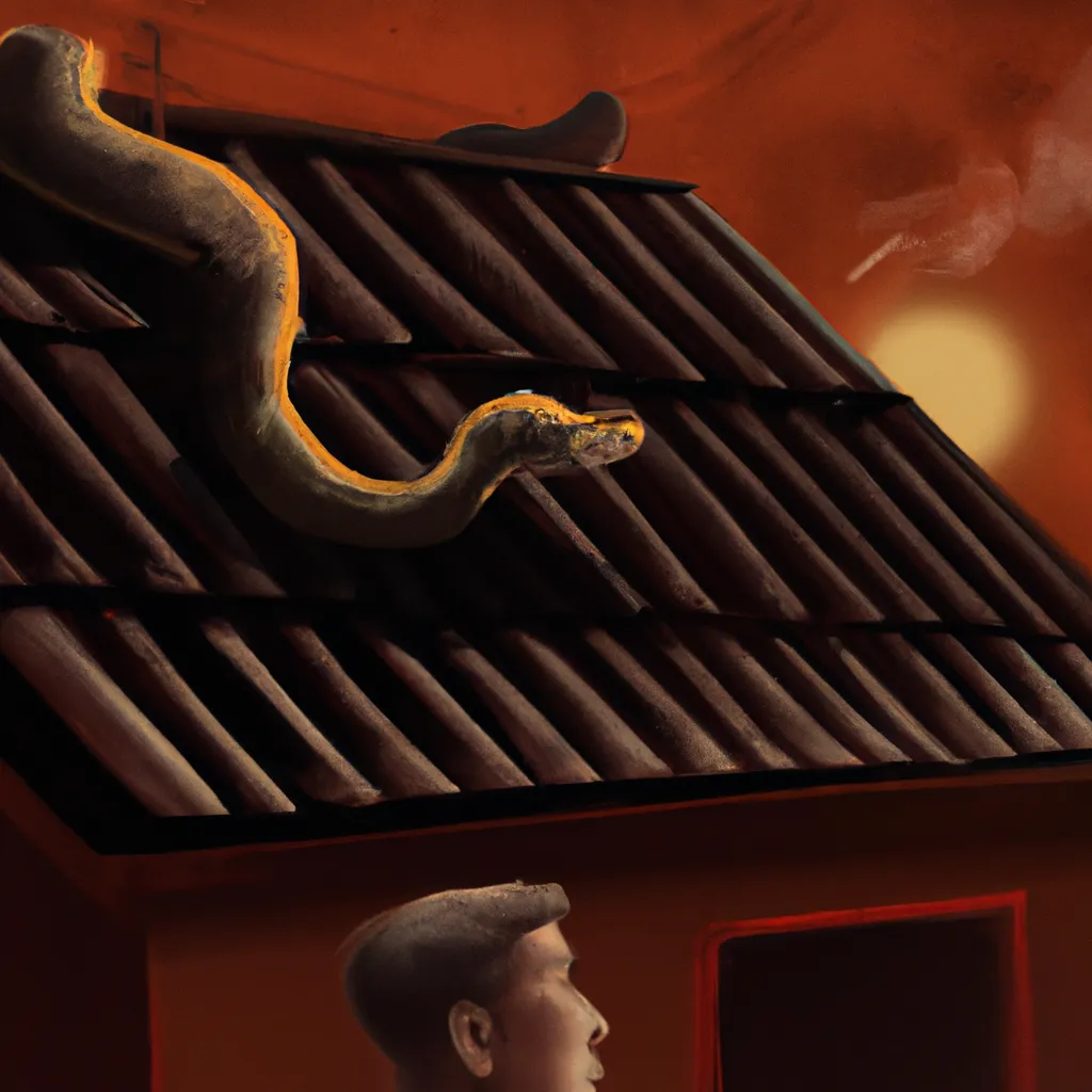 Fotos o que significa sonhar com cobra no telhado