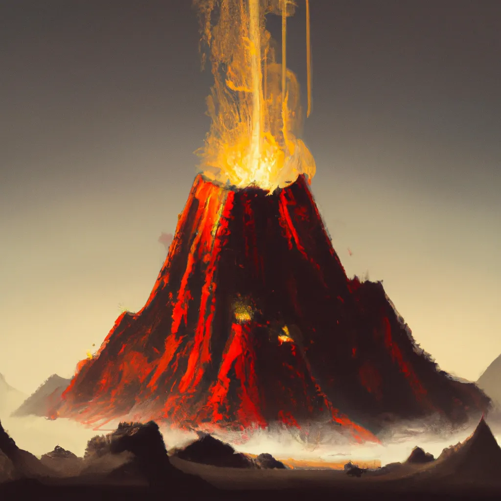 Fotos significado de sonhar com vulcao em erupcao