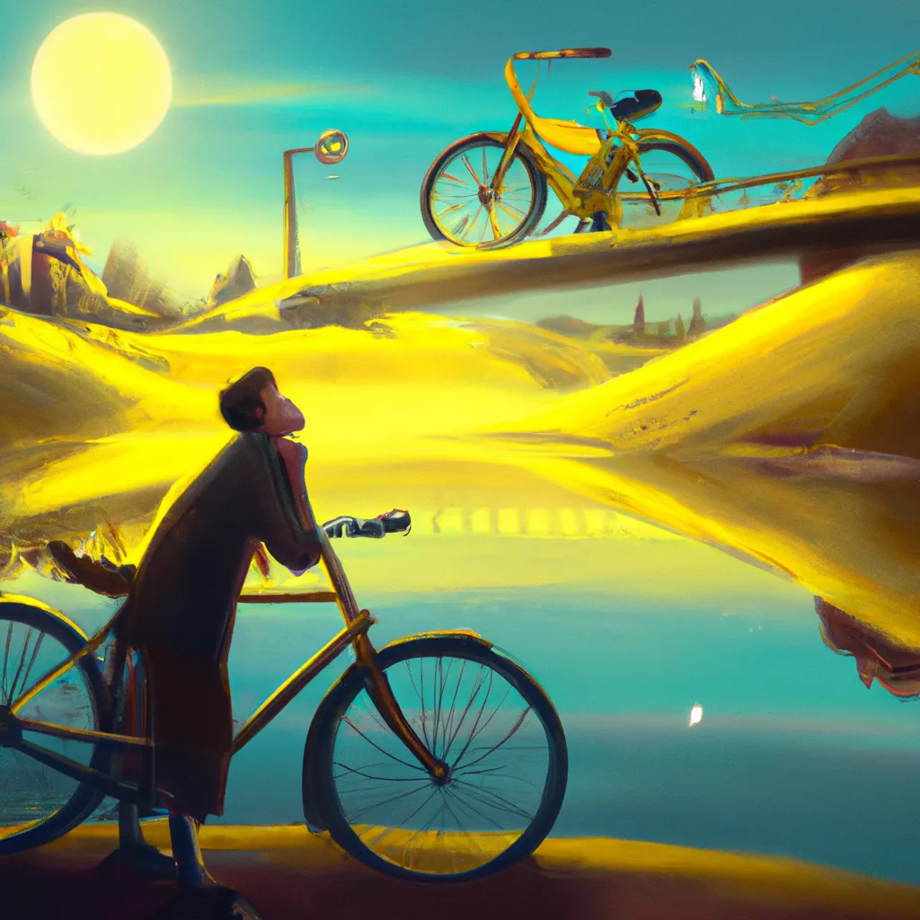 Fotos sonhar com bicicleta amarela