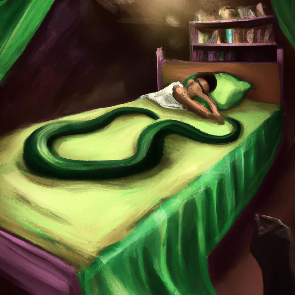 Fotos sonhar com cobra verde na cama