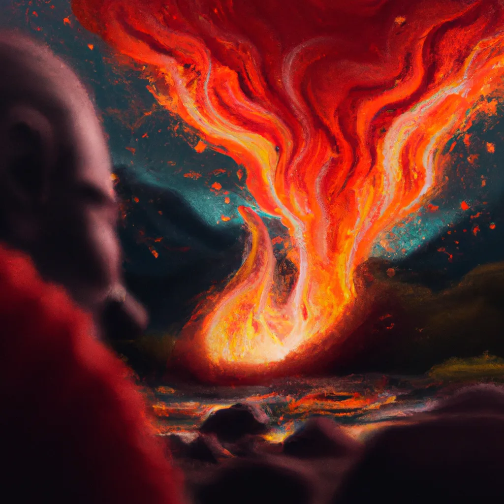 Fotos sonhar com lava de vulcao escorrendo