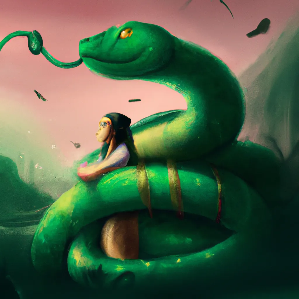 Fotos sonhar com serpente verde