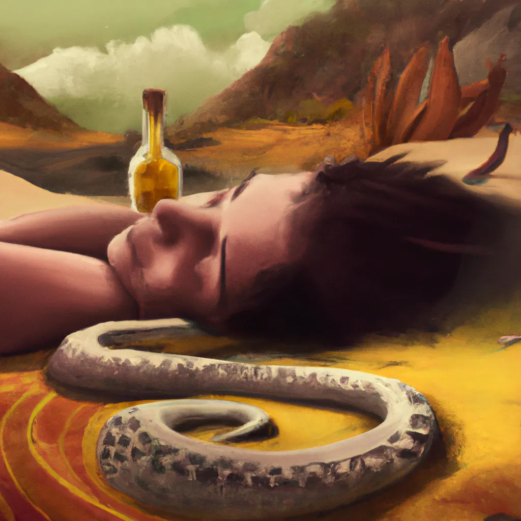 Ideias sonha com cobra fina