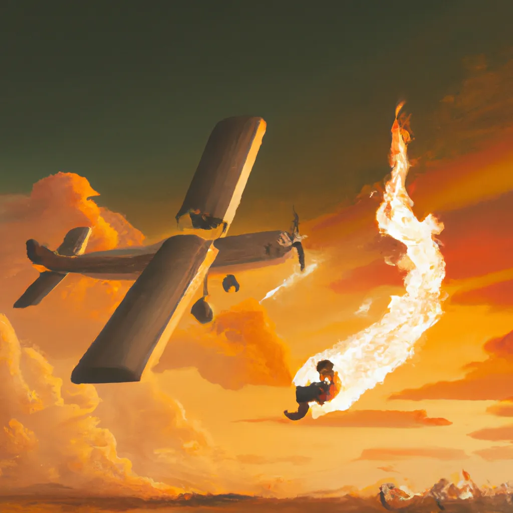 Ideias sonhar com aviao caindo pegando fogo