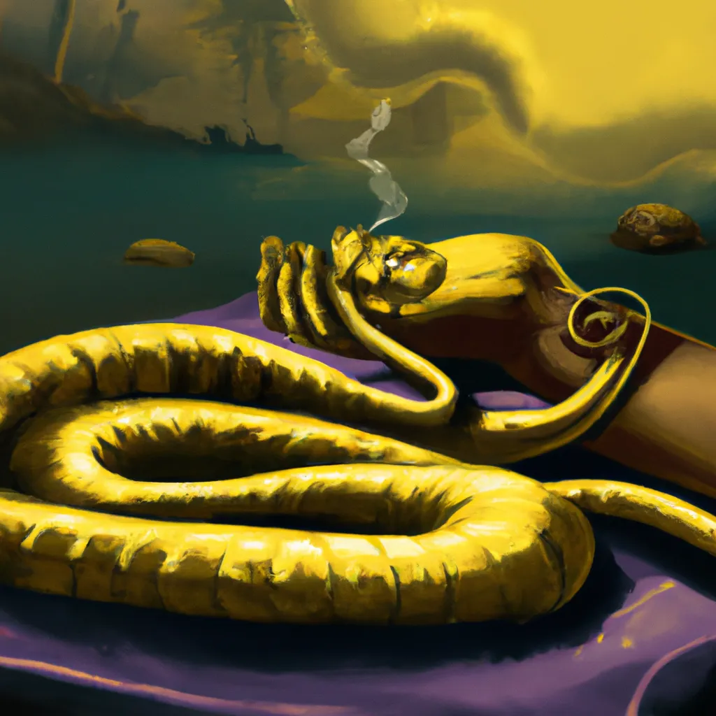 Ideias sonhar com cobra dourada