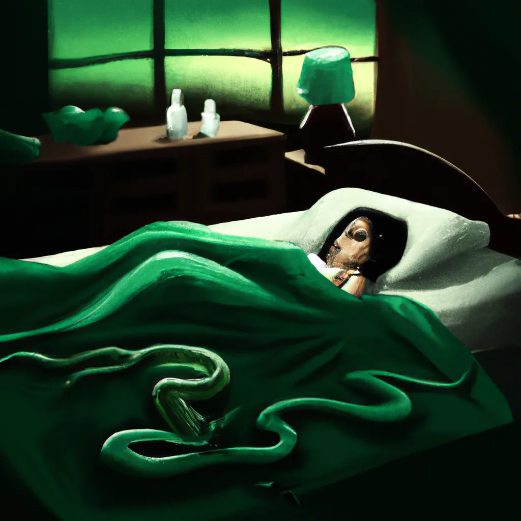 Ideias sonhar com cobra verde na cama