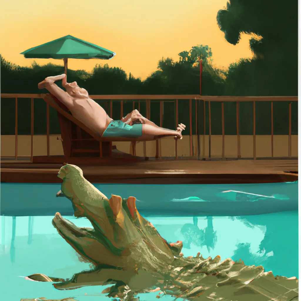 Ideias sonhar com jacare na piscina