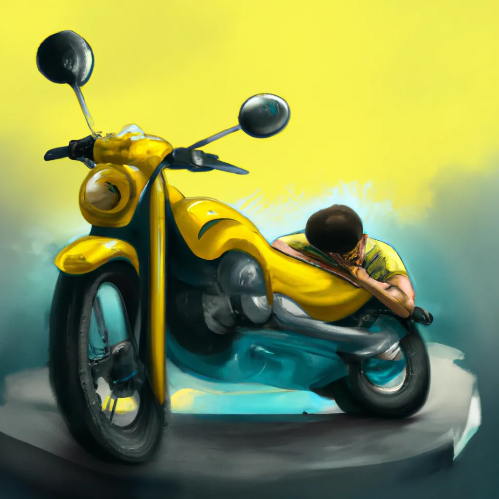 Ideias sonhar com moto amarela