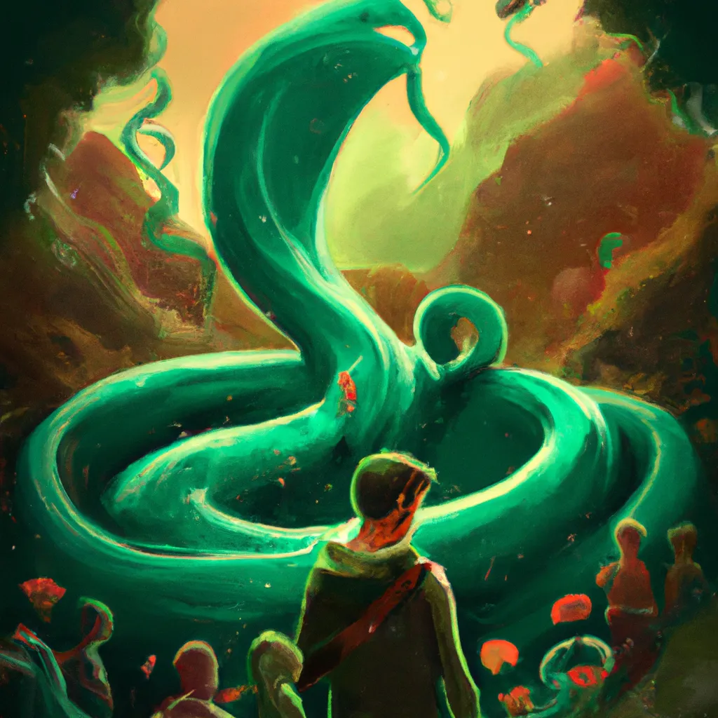 Ideias sonhar com serpente verde