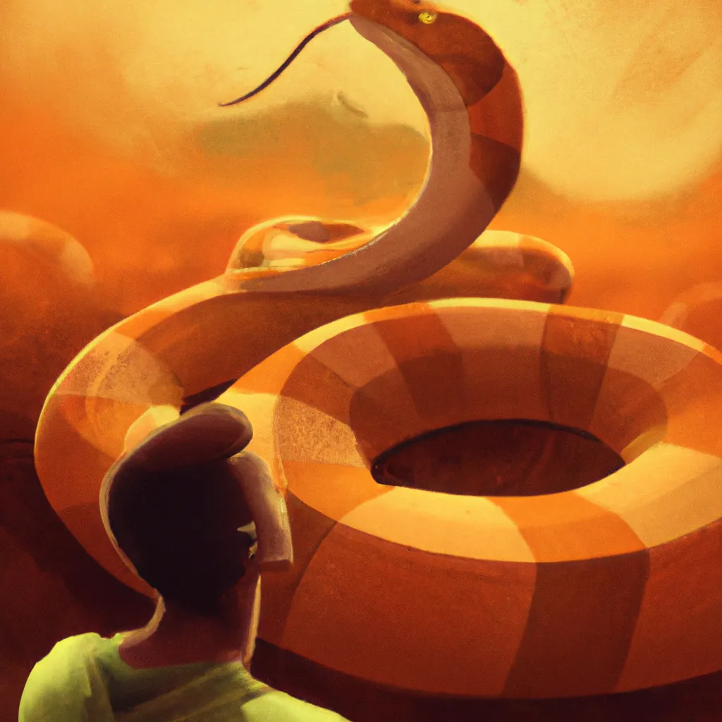 Imagens o que significa sonhar com cobra laranja