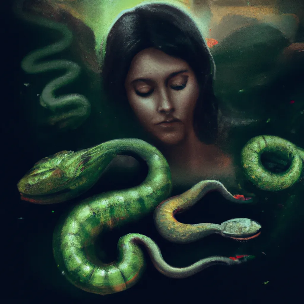Imagens o que significa sonhar com cobras verdes