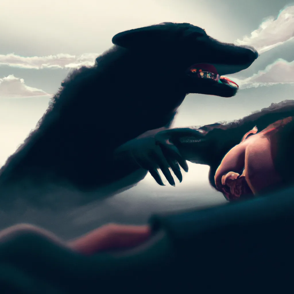 Imagens sonhar com cachorro preto mordendo o braco