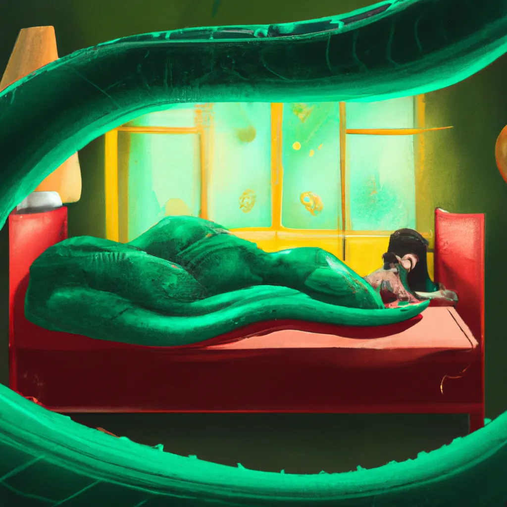 Imagens sonhar com cobra verde na cama