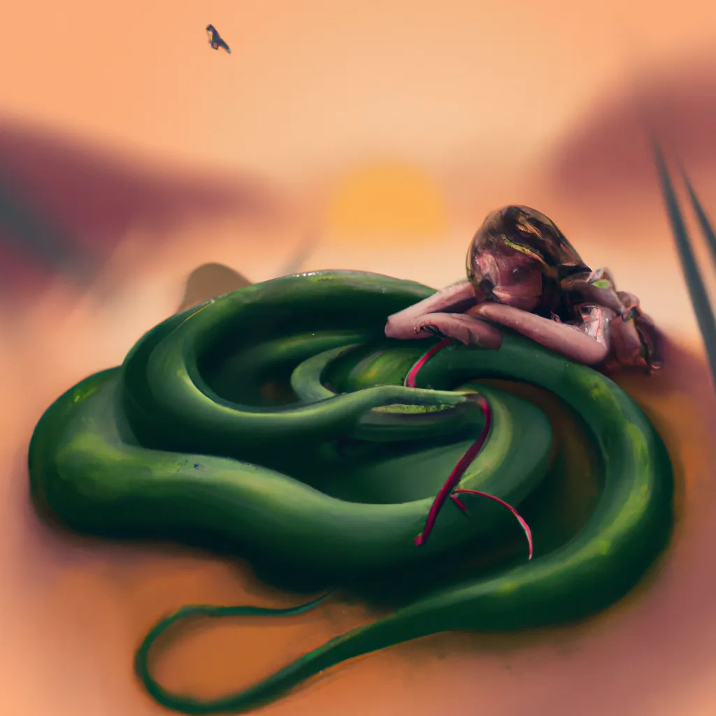 Imagens sonhar com cobra verde picando