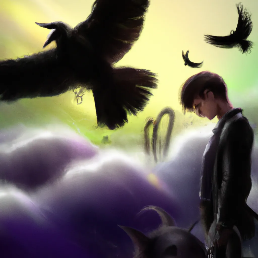 Imagens sonhar com corvo preto
