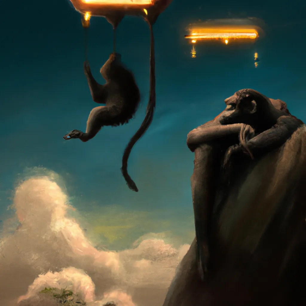 Imagens sonhar com macaco preto grande