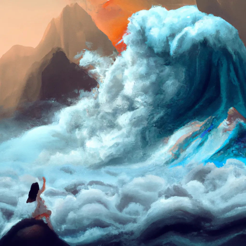 Imagens sonhar com mar revolto e ondas gigantes