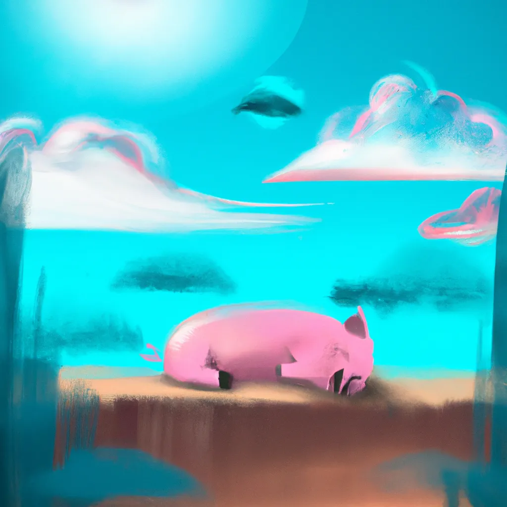 Imagens sonhar com porco rosa
