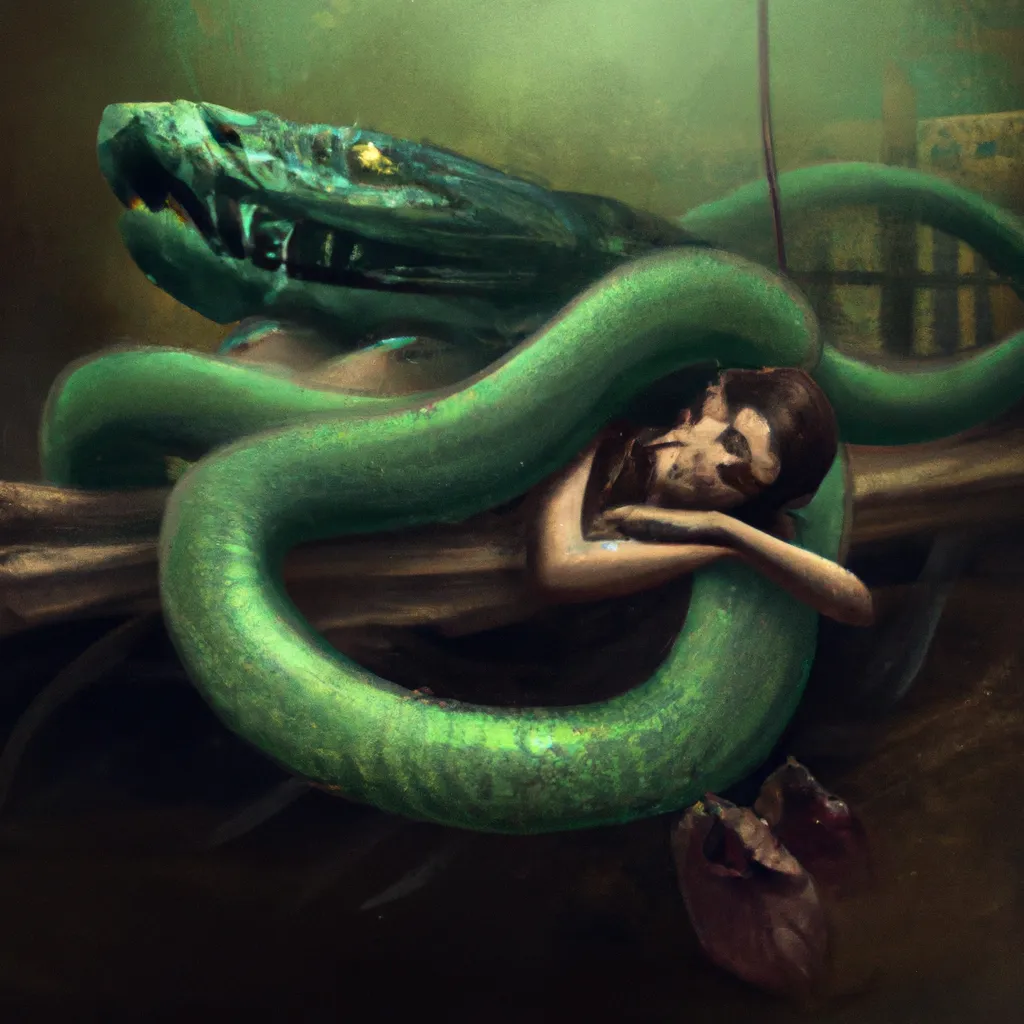 Imagens sonhar com serpente verde