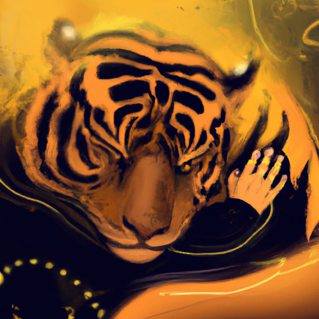 Imagens sonhar com tigre amarelo e preto