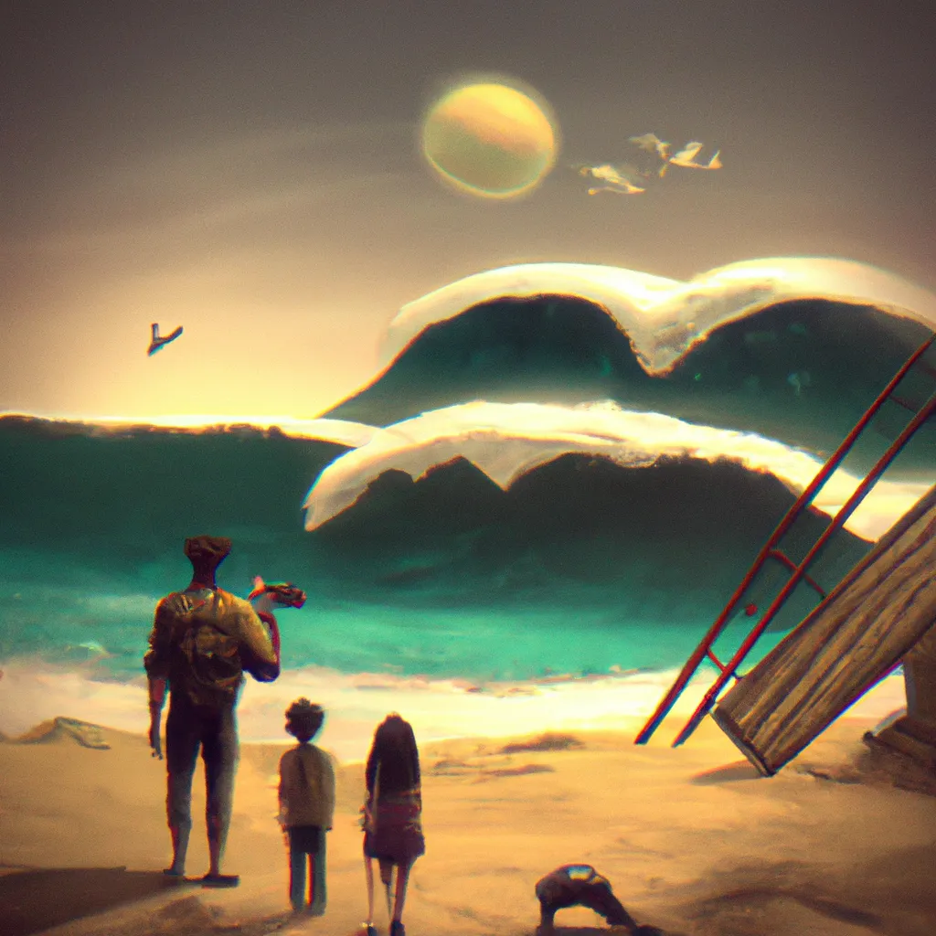 Imagens sonhar com tsunami com a familia