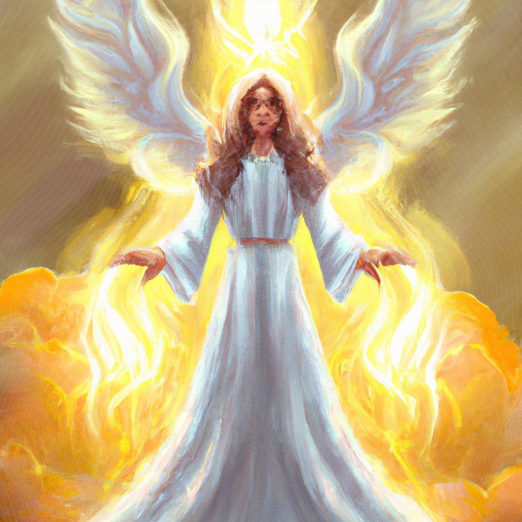 um desenho artístico sobre al espirito santo