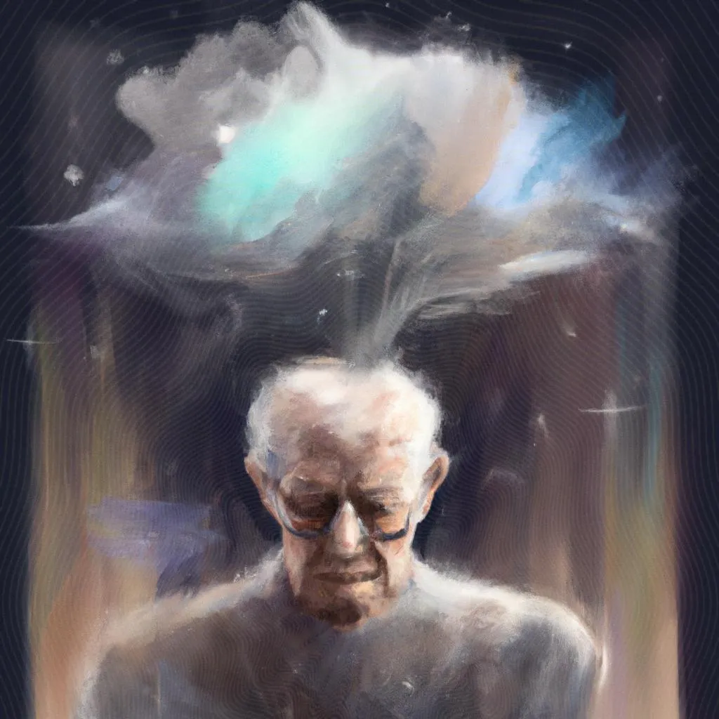 uma figura artística de alzheimer e espiritismo
