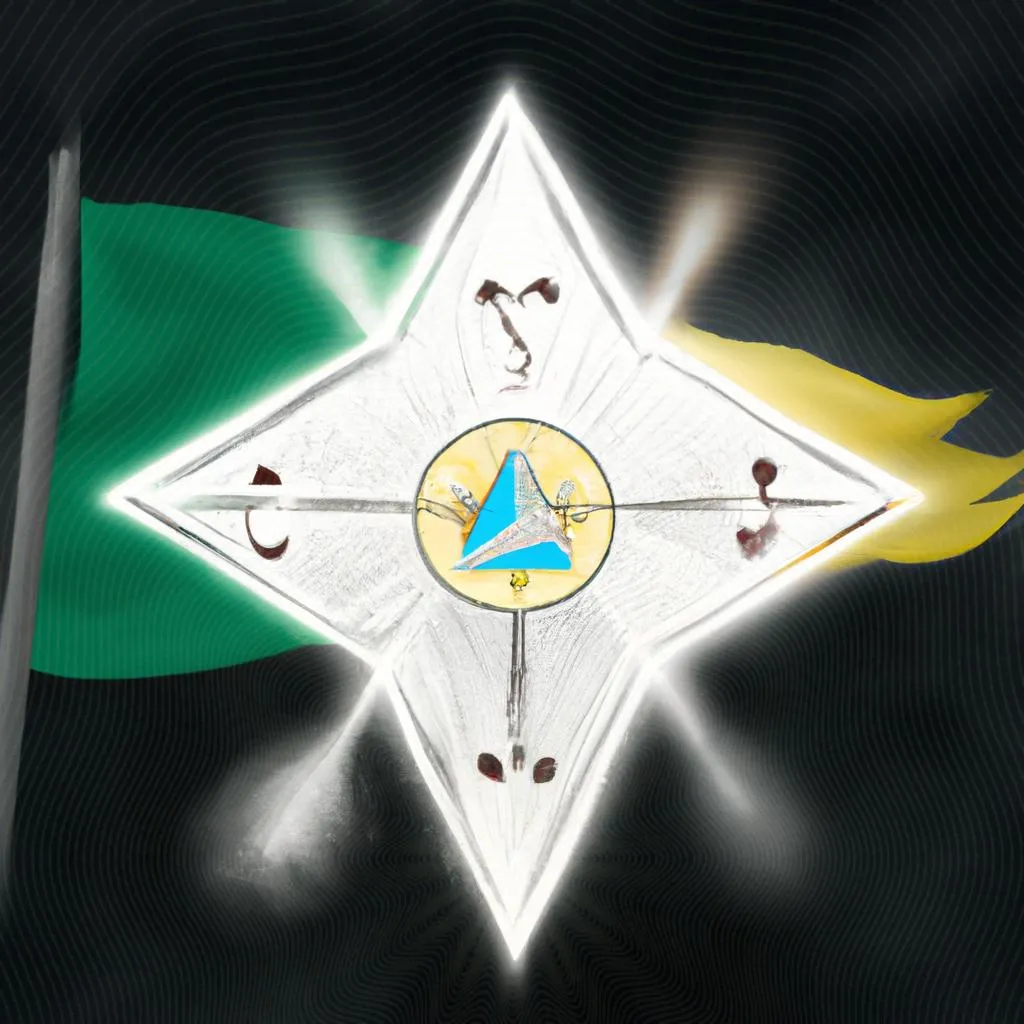 uma obra de arte ilustrativa de bandeira de espirito santo