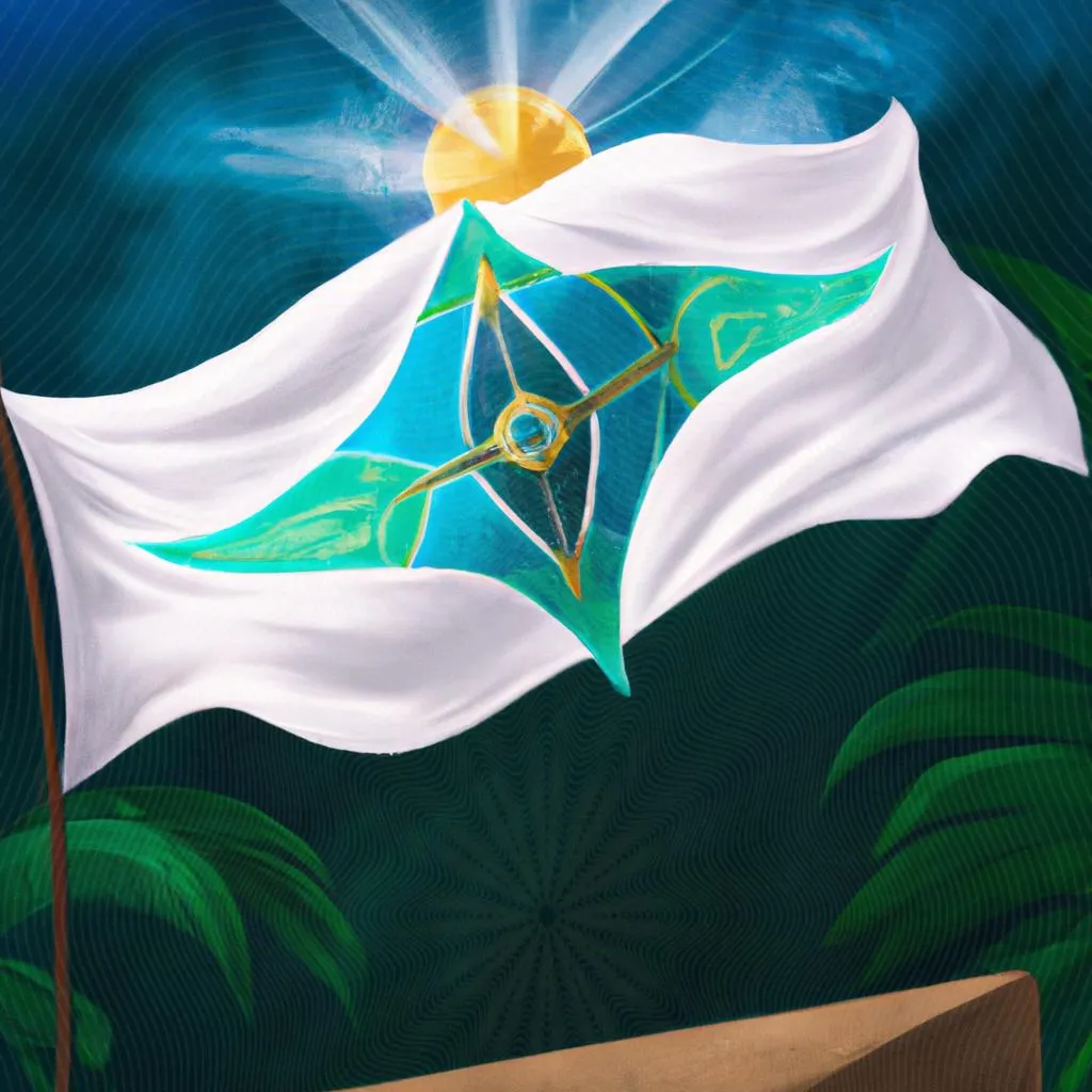 uma arte gráfica sobre bandeira de espirito santo