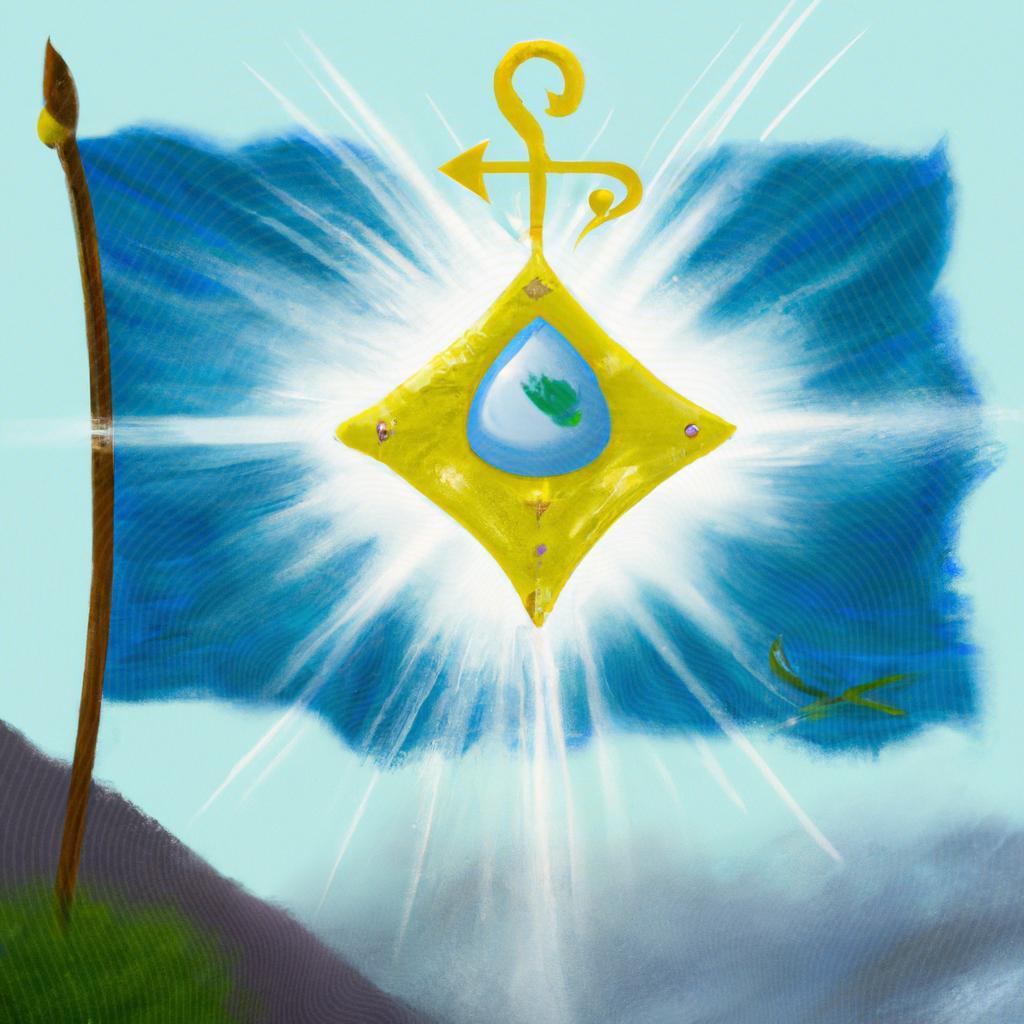 uma imagem em 3D de bandeira do espirito santo