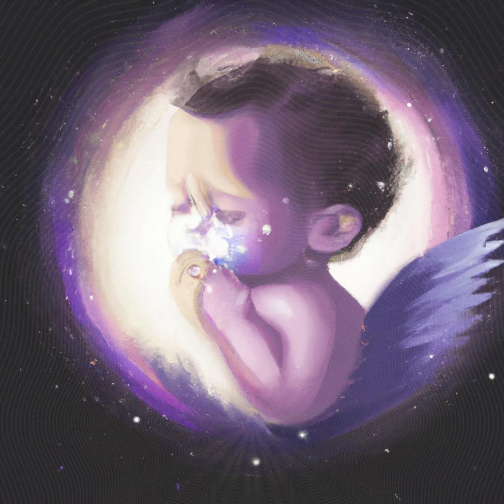 uma caricatura de bebê acordar chorando espiritismo