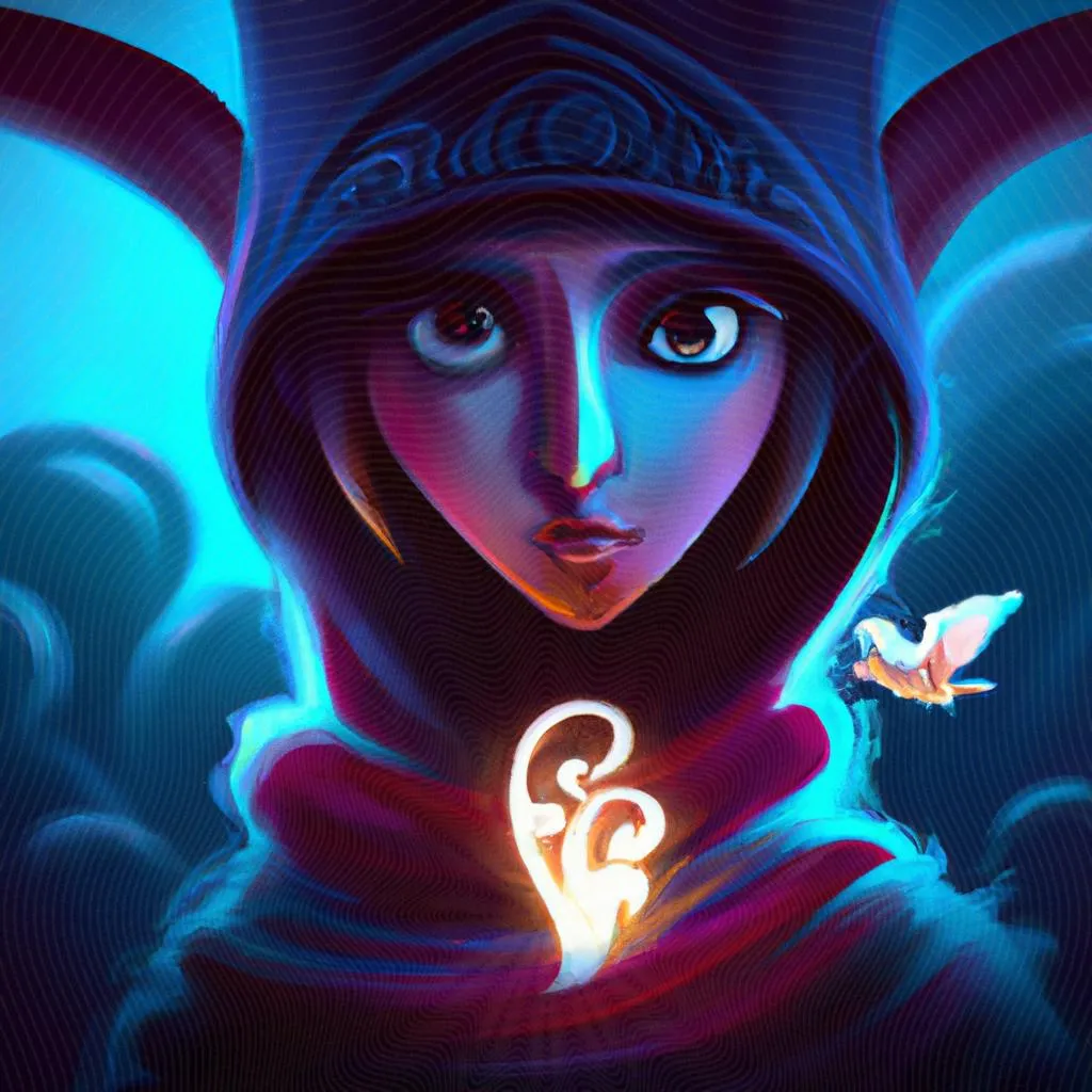 uma pintura figurativa de boa noite espiritismo