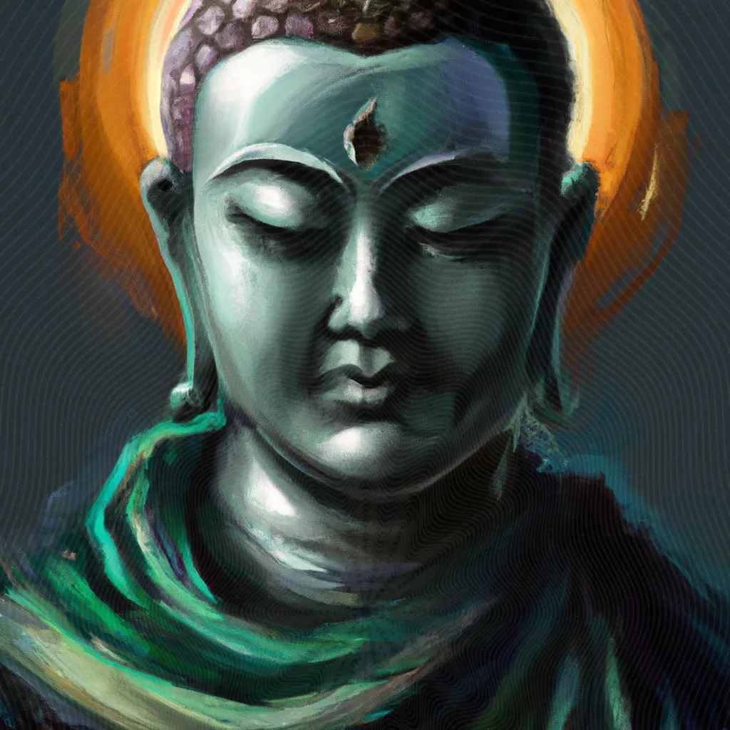 Buda: O Espírito Santo que guia a jornada espiritual 3 uma ilustração gráfica de buda espirito santo