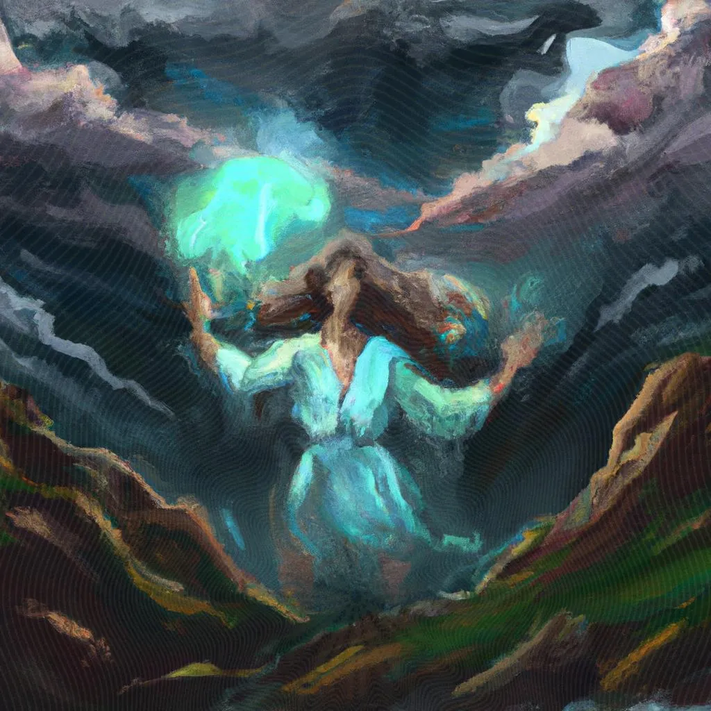 uma obra de arte ilustrativa de clima espirito santo