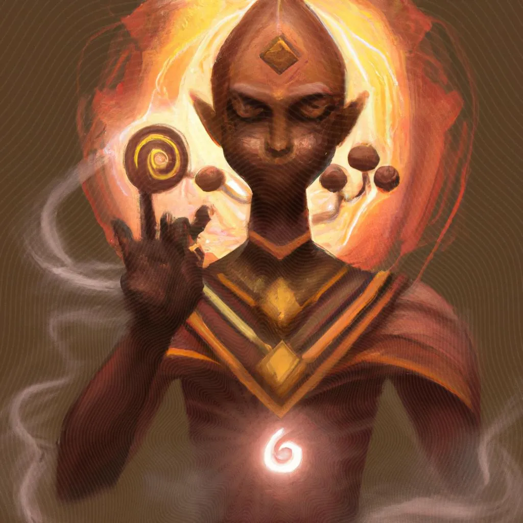Diu de cobre: o poder espiritual da conexão 3 uma cena gráfica de diu de cobre espiritismo